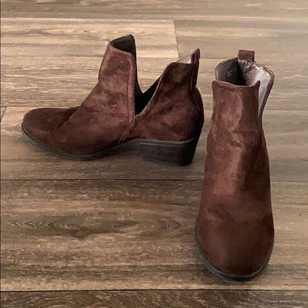 Brown booties
